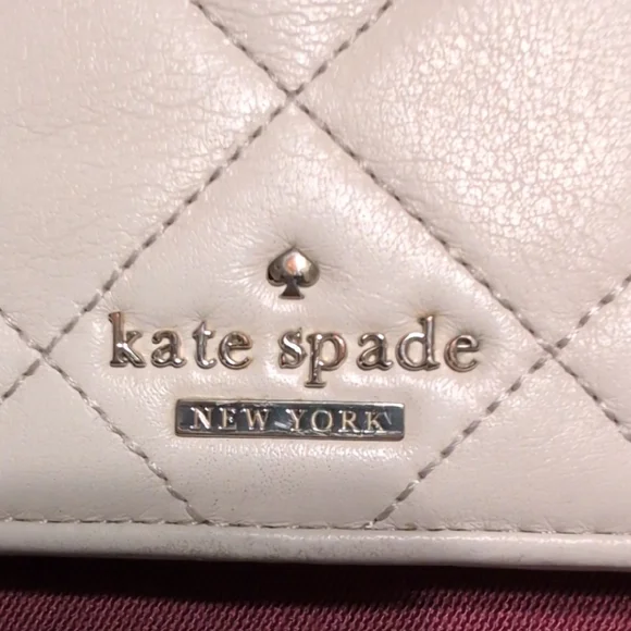 kate spade Cream Quilted Leather Continental Wallet - Picture 2 of 11
